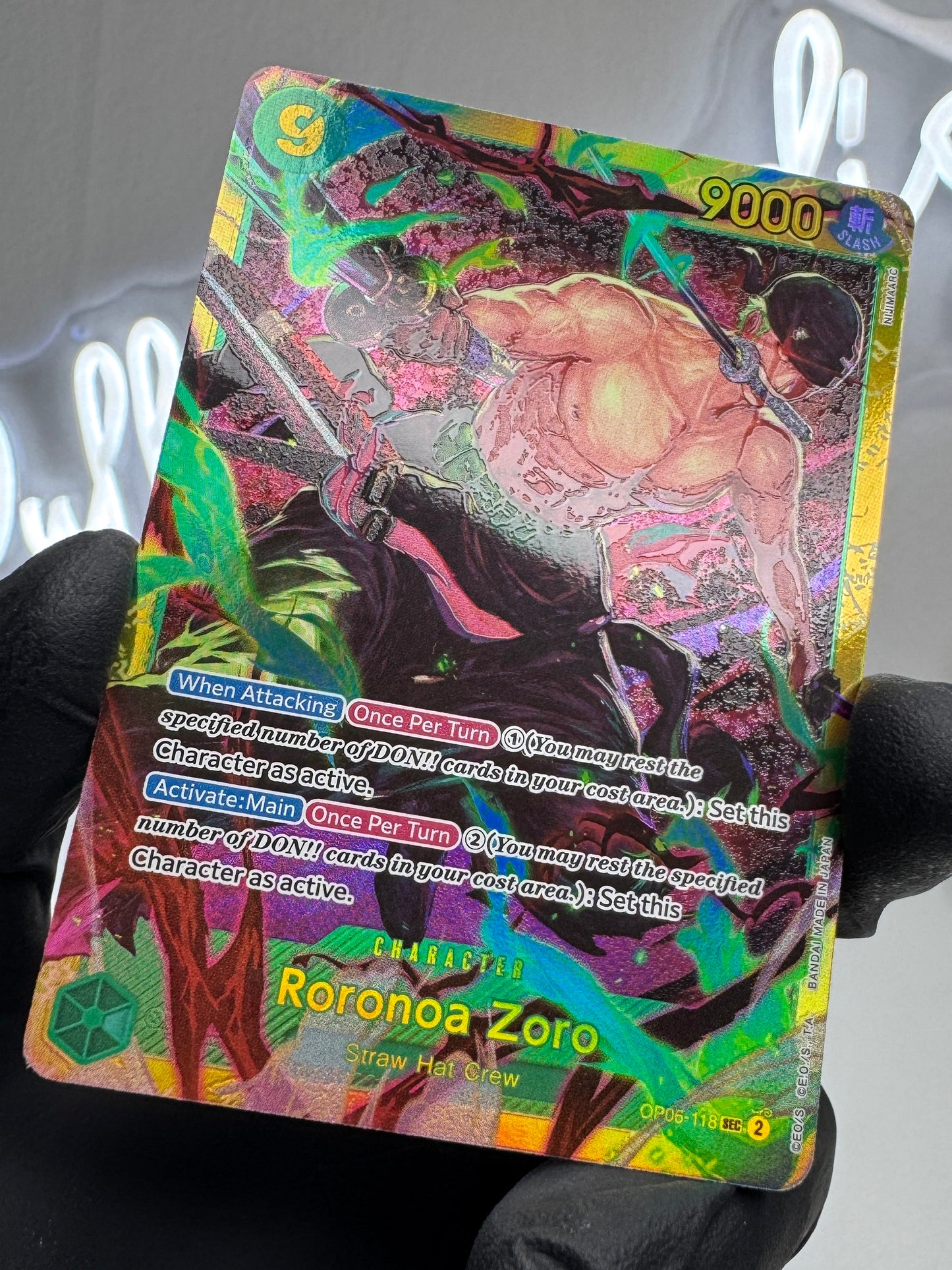 One Piece - Roronoa Zoro (OP06-118) Secret Rare