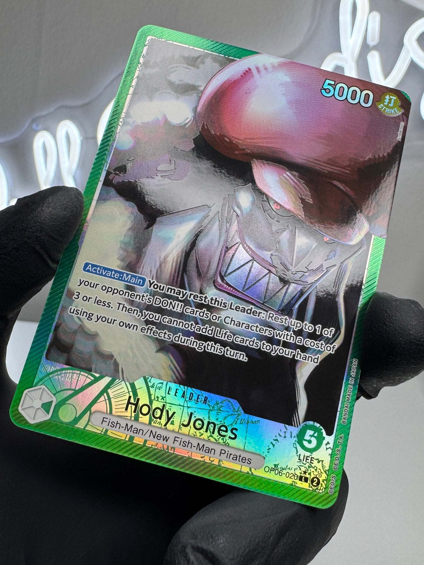 One Piece - Hody Jones (OP06-020) Leader Alt. Art