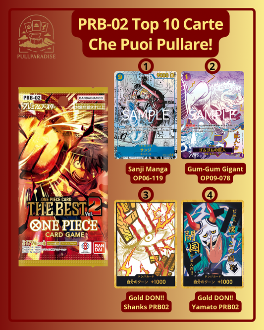 One Piece - PRB-02 The Best Vol.2 Bustina Singola JAP