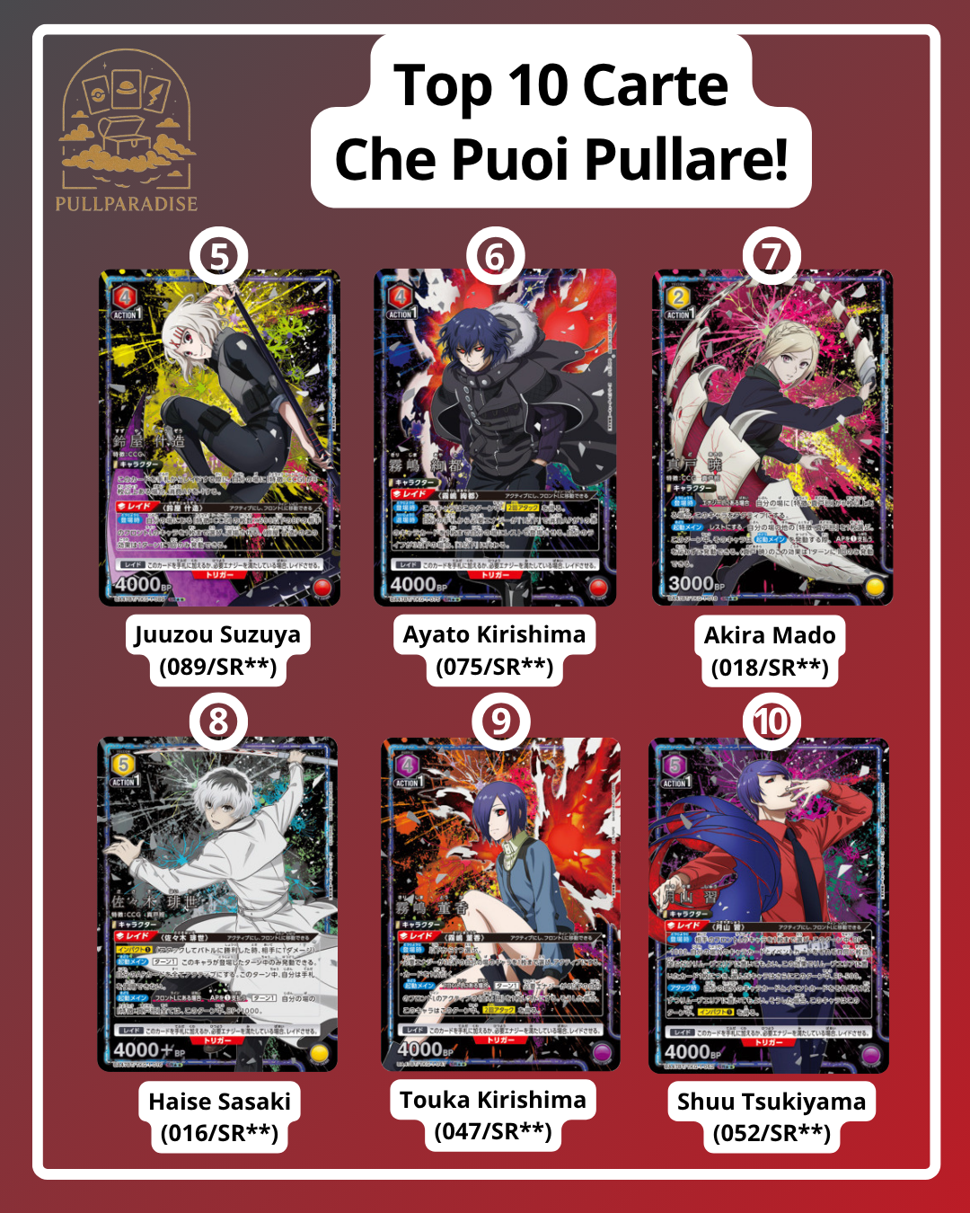 Union Arena - Tokyo Ghoul Bustina Singola JAP