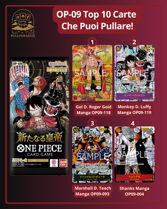 One Piece - OP-09 Emperors in The New World Bustina Singola JAP