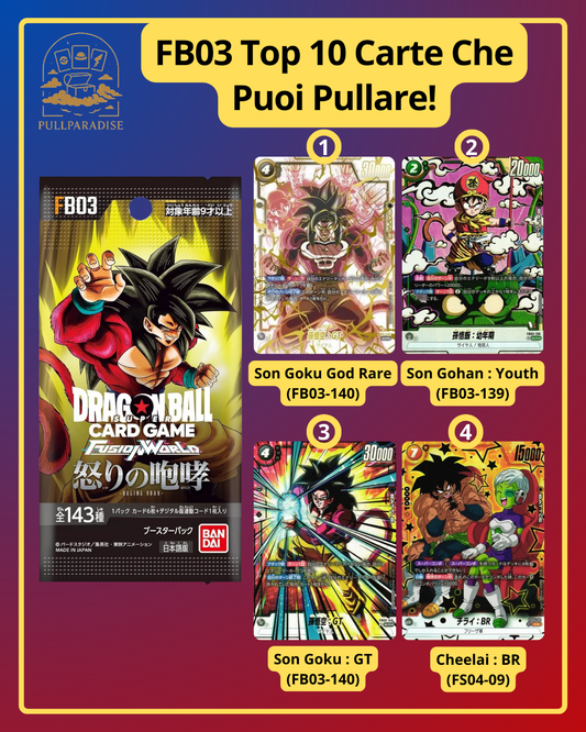 Dragon Ball - FB03 Fusion World - Raging Roar Booster Box JAP