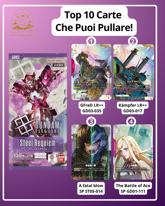 Gundam - GD03 Steel Requiem Booster Box JAP