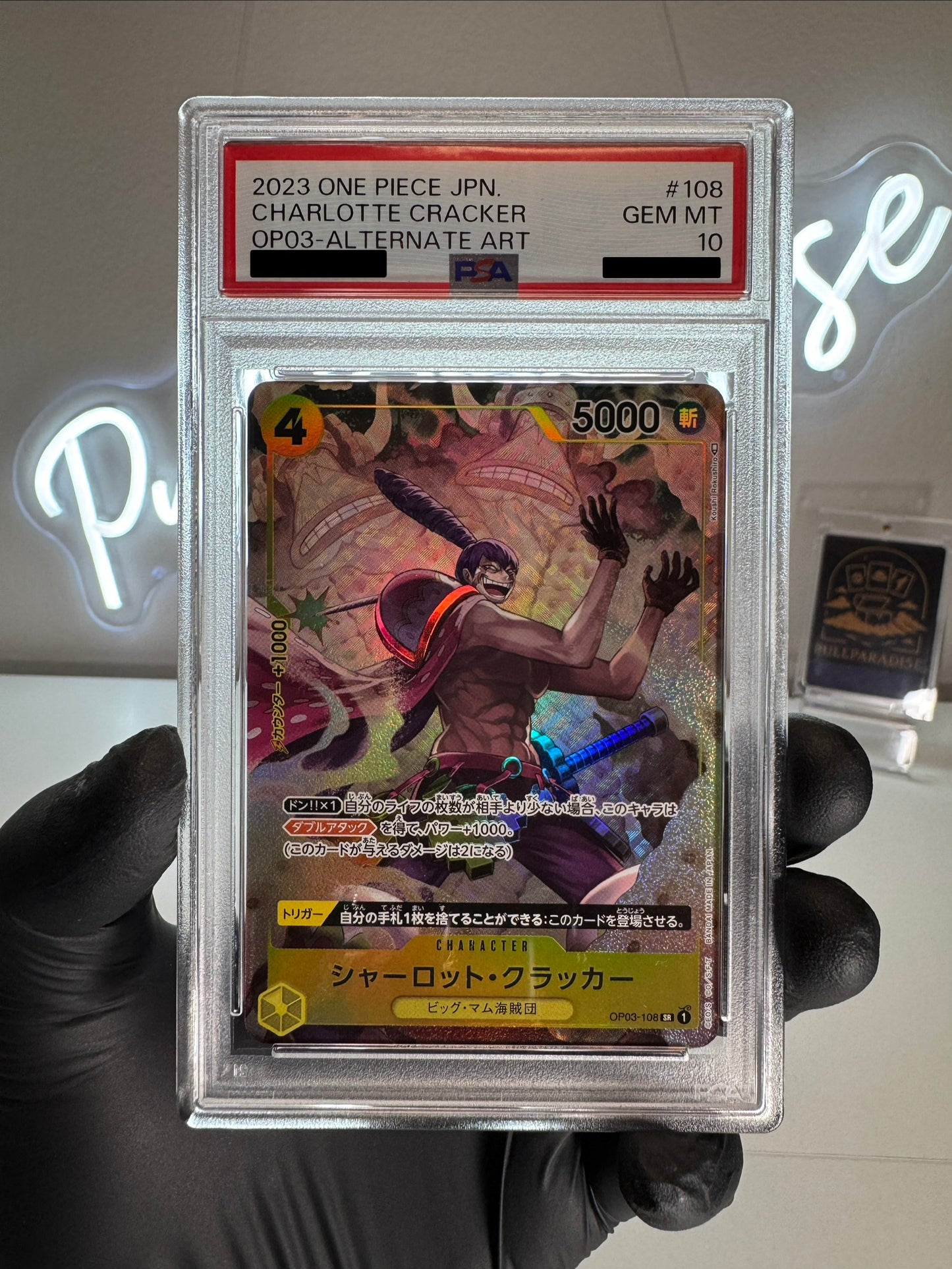 One Piece - Cracker Alt. Art OP03-108 PSA10 JAP