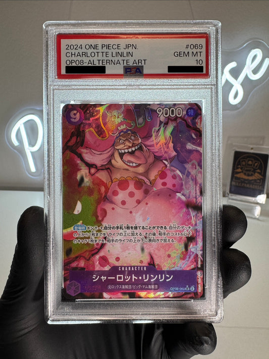 One Piece - Linlin Alt. Art OP08-069 PSA10 JAP