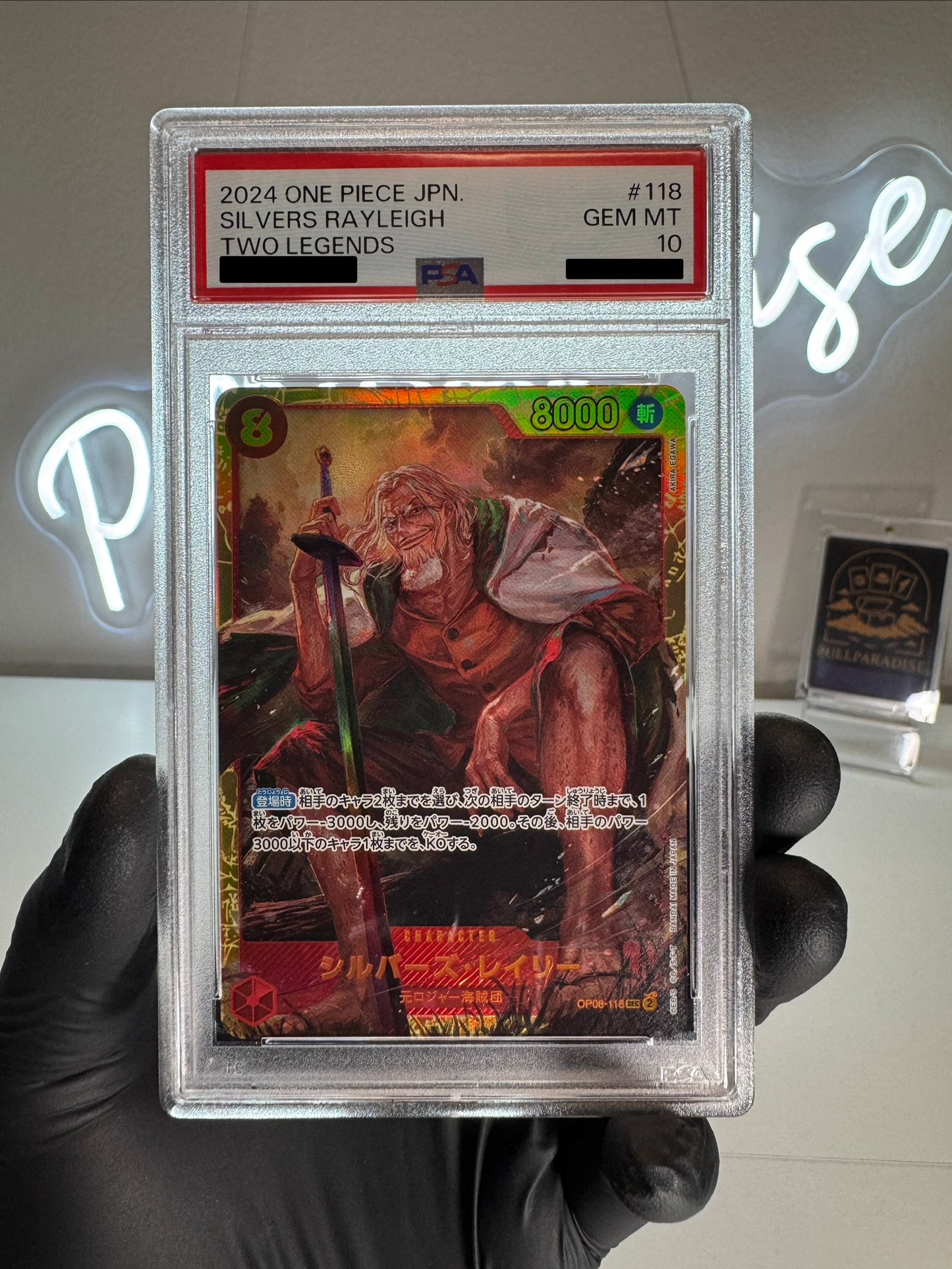 One Piece - Rayleigh OP08-118 PSA10 JAP