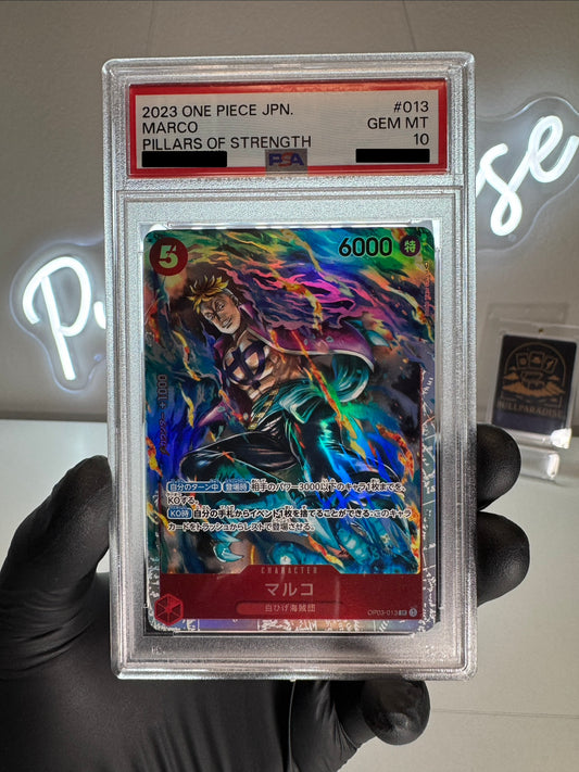 One Piece - Marco OP03-013 PSA10 JAP