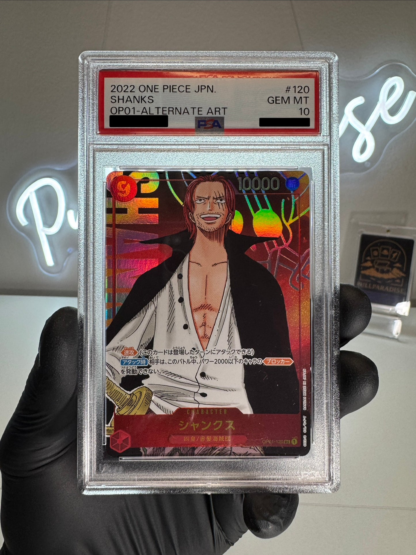 One Piece - Shanks Alt. Art OP01-120 PSA10 JAP