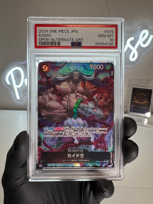 One Piece - Kaido Alt. Art OP08-079 PSA10 JAP