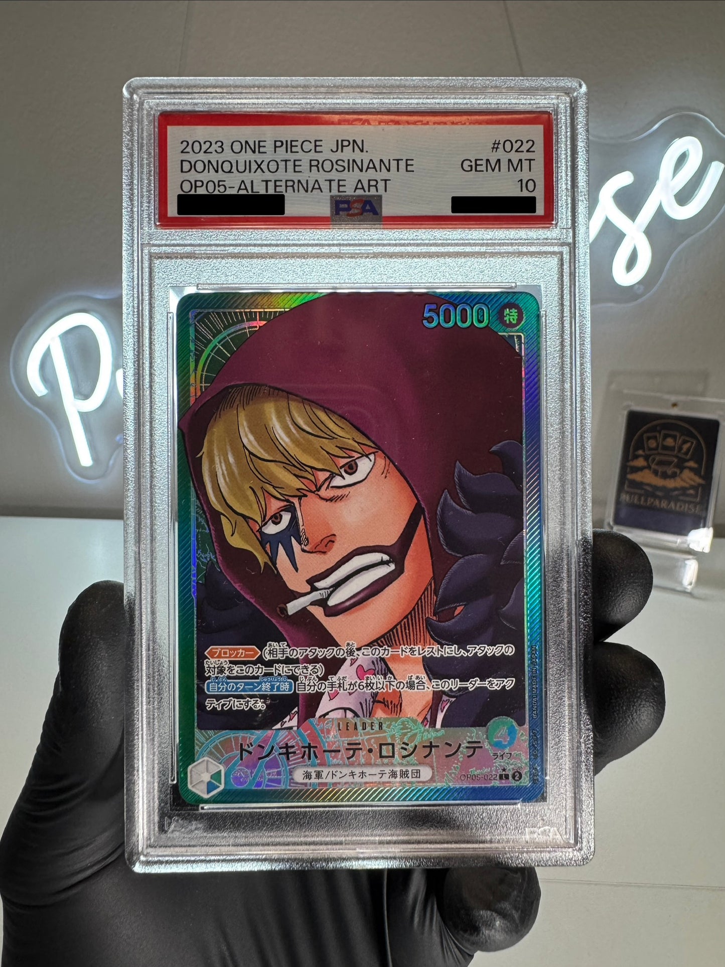 One Piece - Donquixote Rosinante Alt. Art OP05-022 PSA10 JAP
