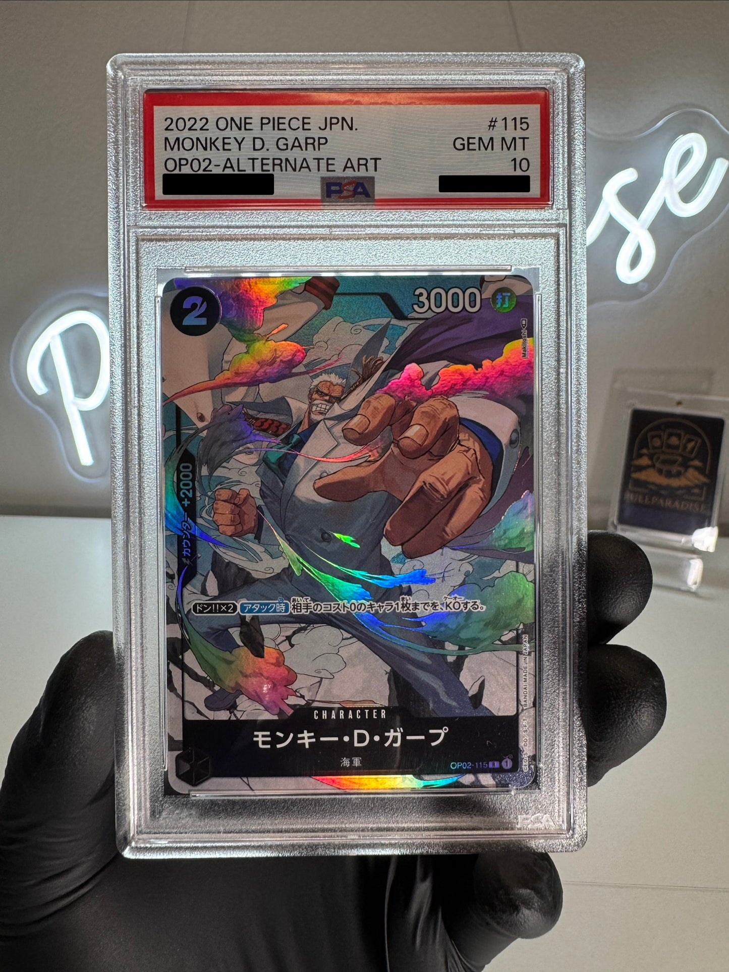 One Piece - Monkey D. Garp Alt. Art OP02-115 PSA10 JAP