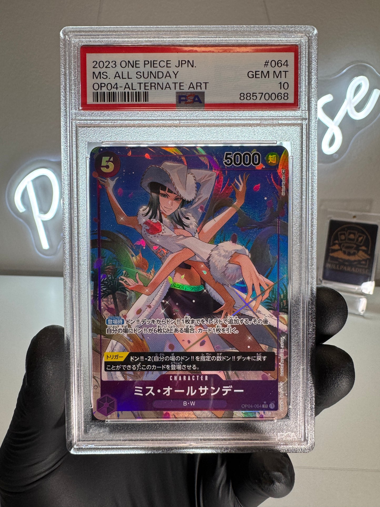 One Piece - Ms. All Sunday Alt. Art OP04-064 PSA10 JAP