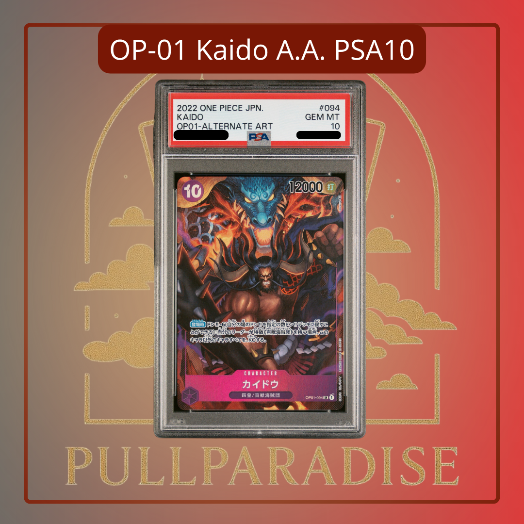 One Piece - Kaido Alt. Art OP01-094 PSA10 JAP – Pull Paradise