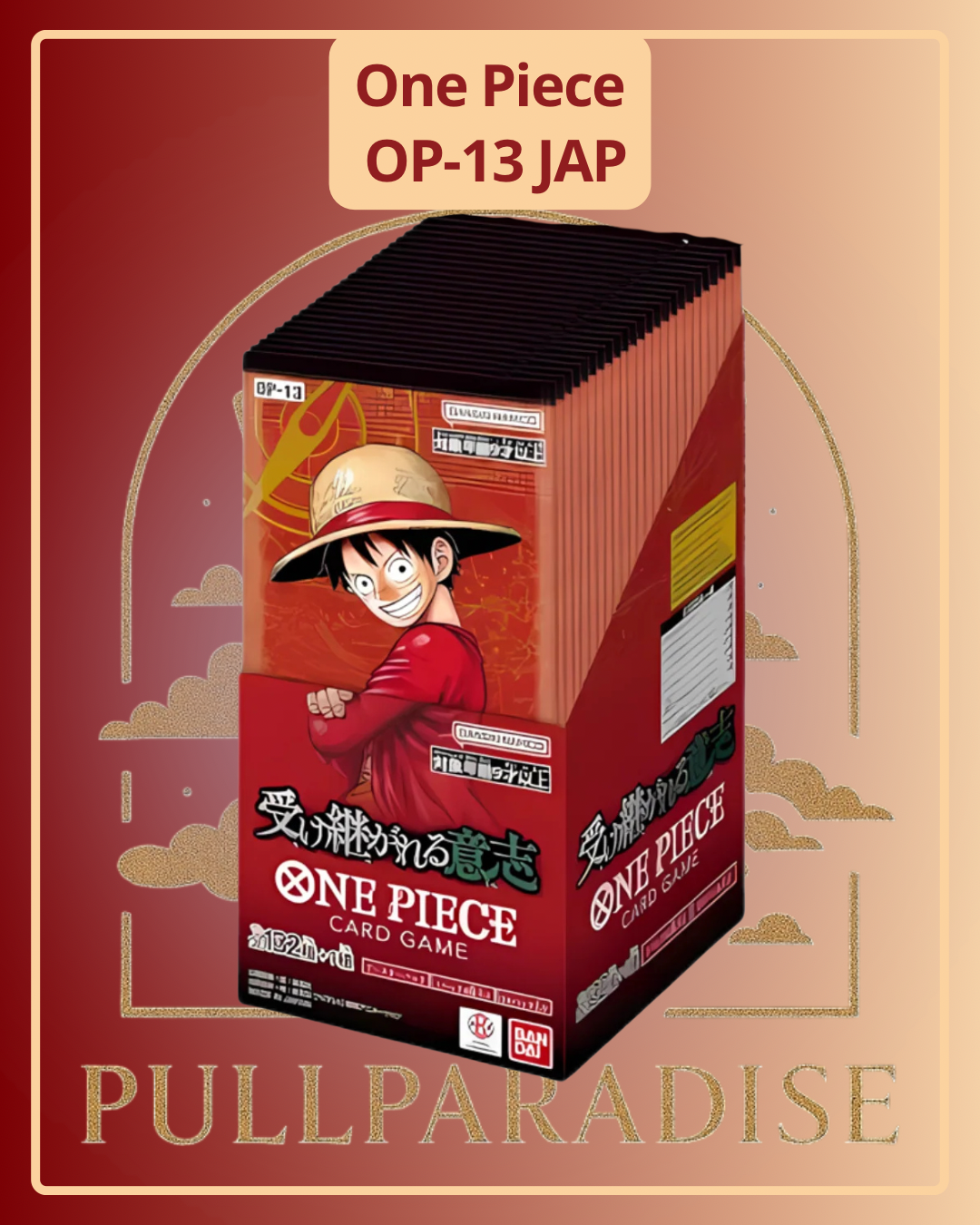 One Piece - OP-13 Inherited Will Booster Box JAP Pull Paradise One Piece - OP-13 Inherited Will Booster Box JAP Pull Paradise