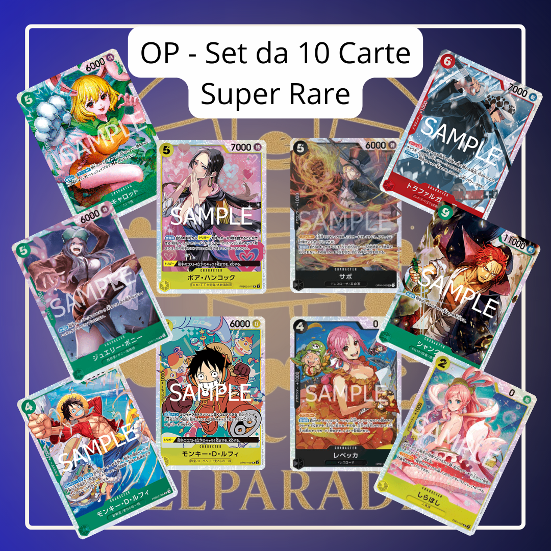 One Piece - 10-Card Set Super Rare (JAP) L.15