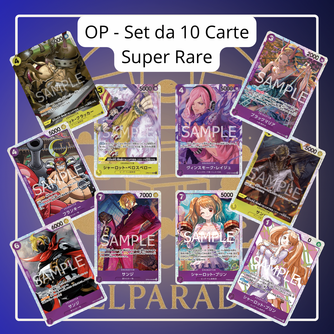 One Piece - Set da 10 Carte Super Rare (JAP) L.7