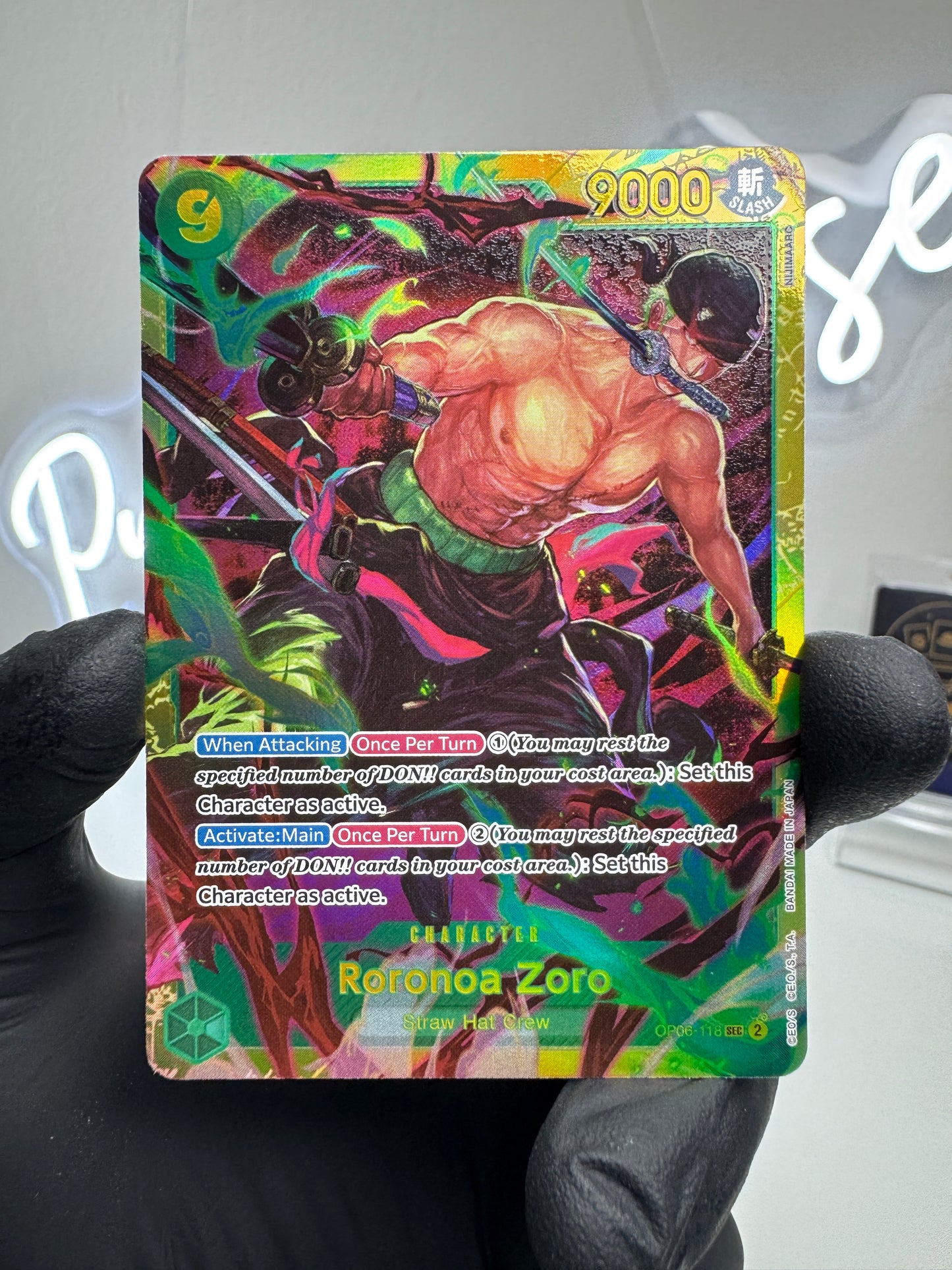 One Piece - Roronoa Zoro (OP06-118) Secret Rare