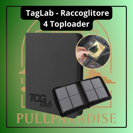 TcgLab - Raccoglitore Toploader a 4 Tasche (112 Toploader)