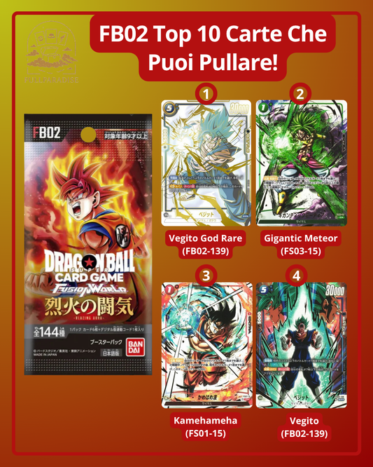 Dragon Ball - FB02 Fusion World - Blazing Aura Bustina Singola JAP