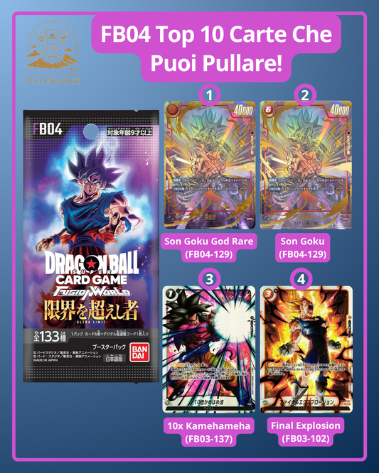 Dragon Ball - FB04 Fusion World - Ultra Limit Bustina Singola JAP