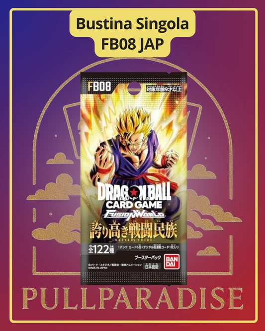 Dragon Ball - FB08 Fusion World - Saiyan’s Pride Bustina Singola JAP