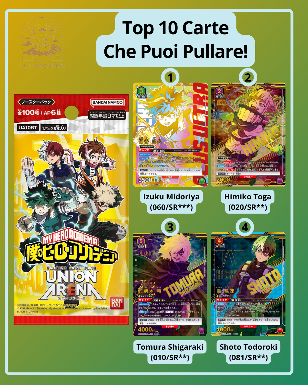 Union Arena - My Hero Academia Vol.1 Bustina Singola JAP