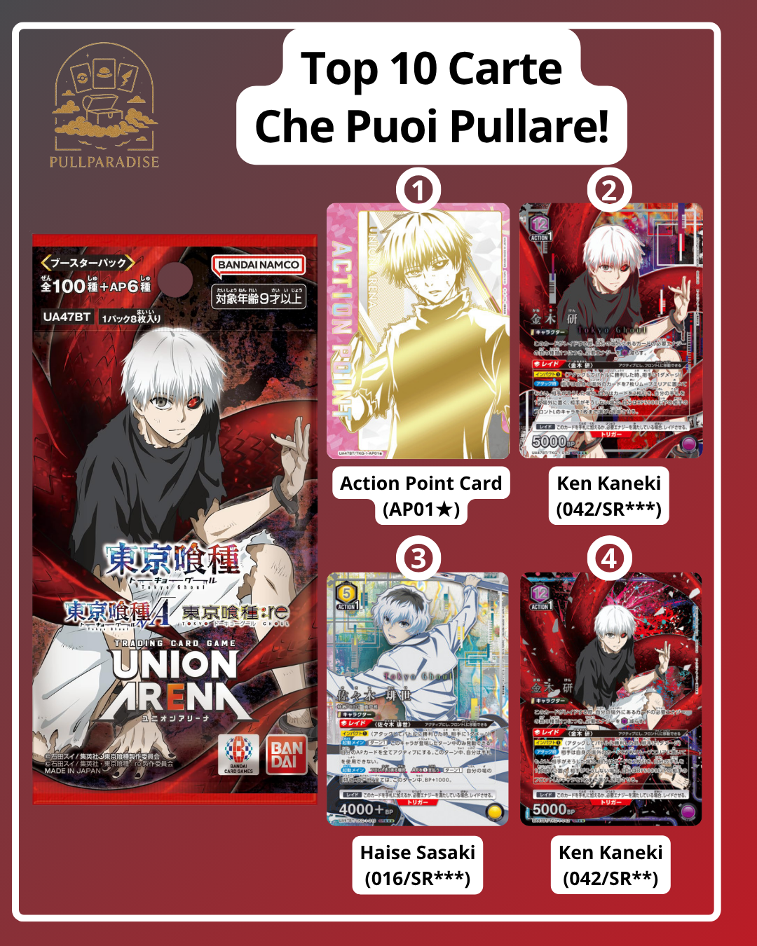 Union Arena - Tokyo Ghoul Bustina Singola JAP