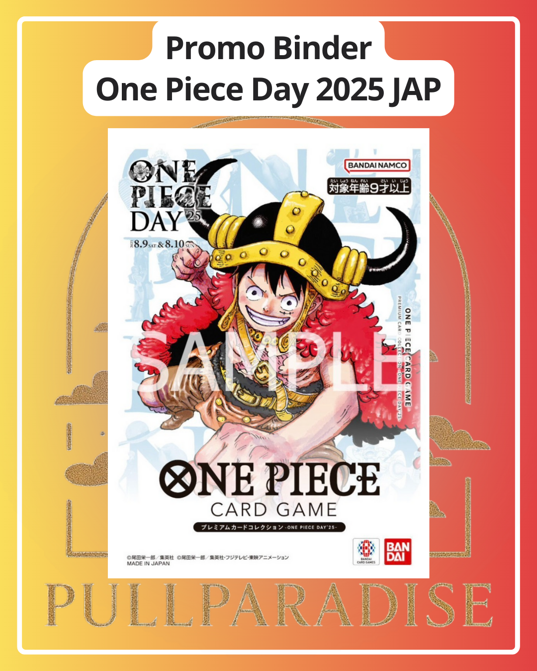 One Piece - Promo Binder One Piece Day 2025 Jap