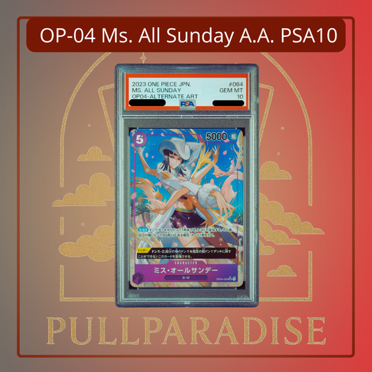 One Piece - Ms. All Sunday Alt. Art OP04-064 PSA10 JAP