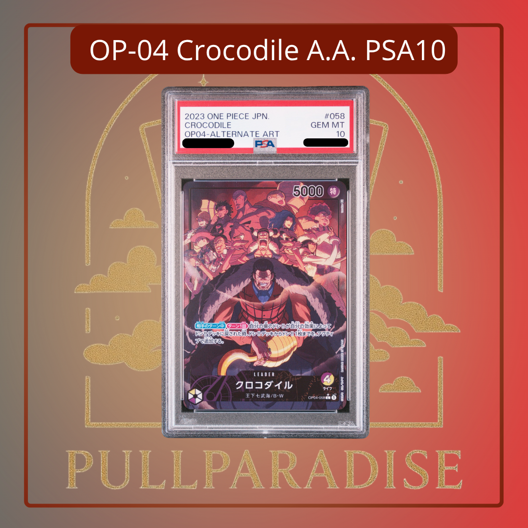 One Piece - Crocodile Alt. Art OP04-058 PSA10 JAP