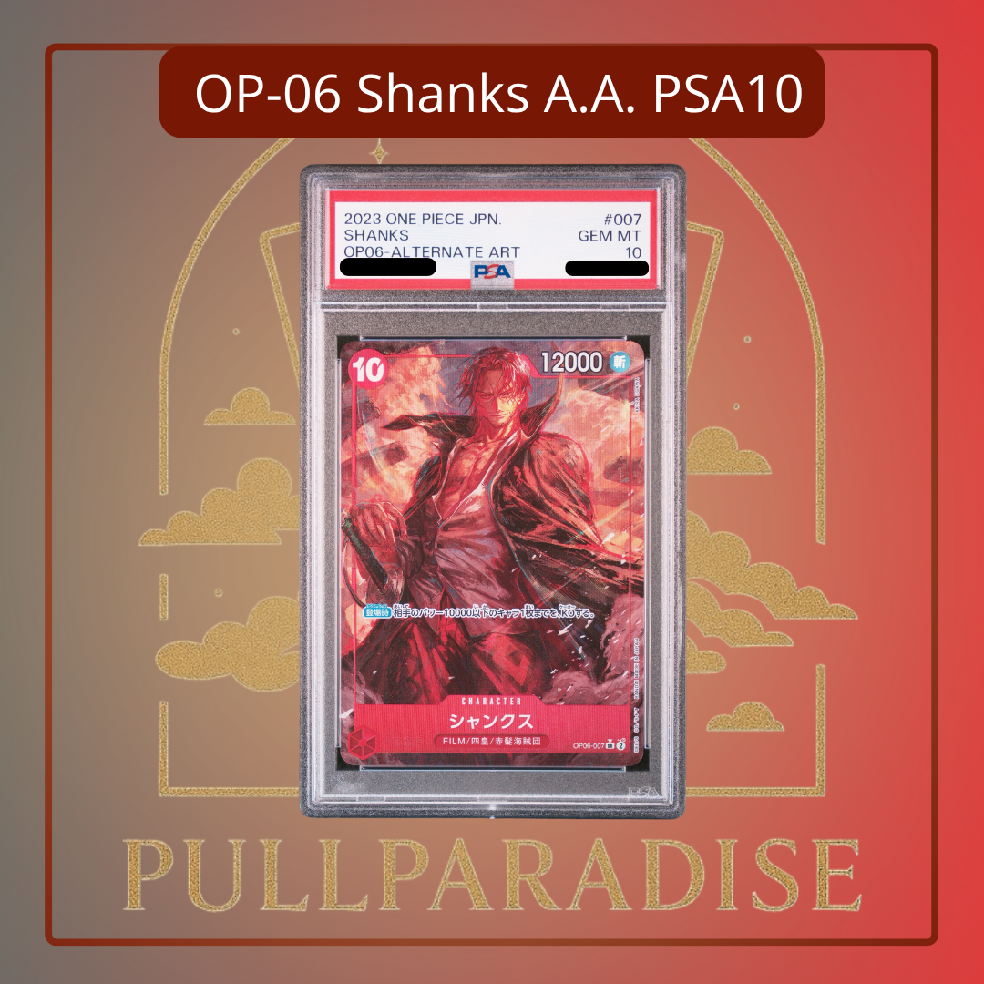 One Piece - Shanks Alt. Art OP06-007 PSA10 JAP