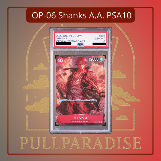 One Piece - Shanks Alt. Art OP06-007 PSA10 JAP