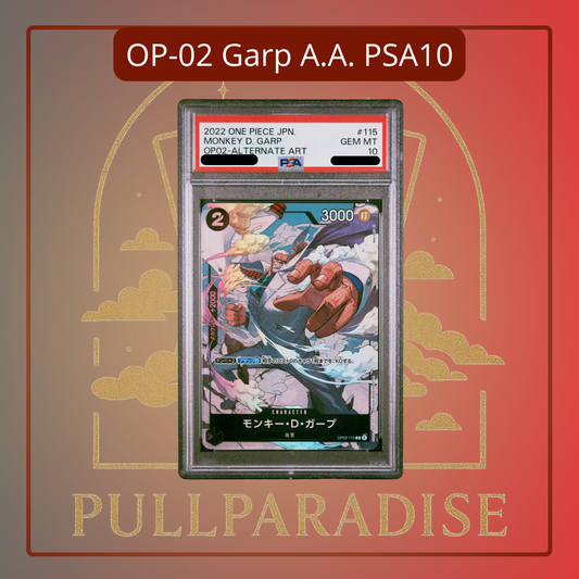 One Piece - Monkey D. Garp Alt. Art OP02-115 PSA10 JAP