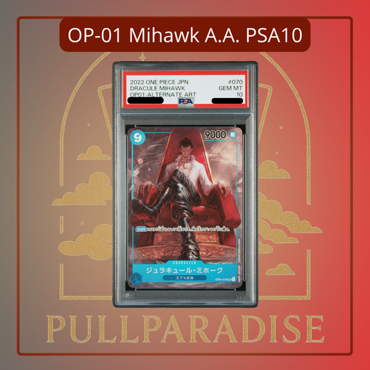 One Piece - Mihawk Alt. Art OP01-070 PSA10 JAP