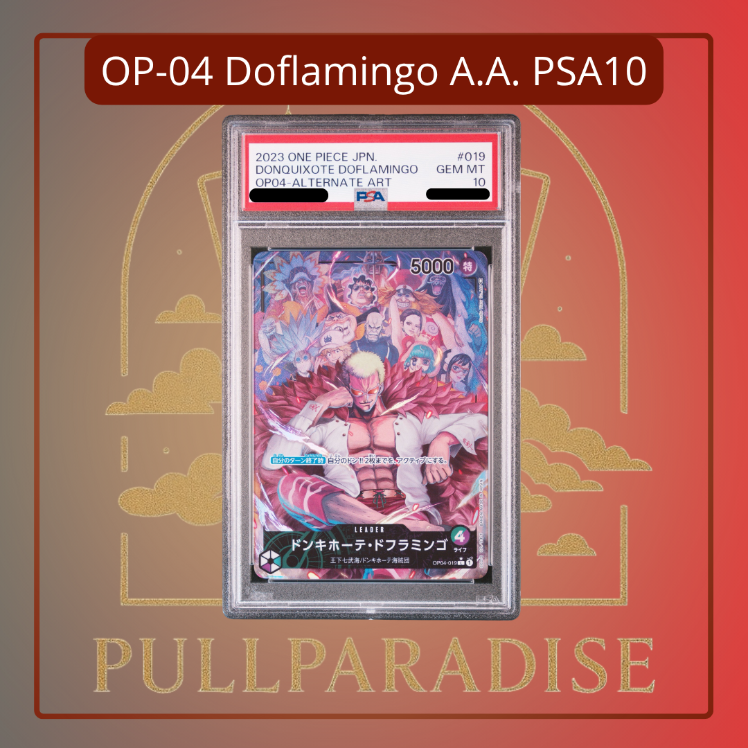 One Piece - Doflamingo Alt. Art OP04-019 PSA10 JAP