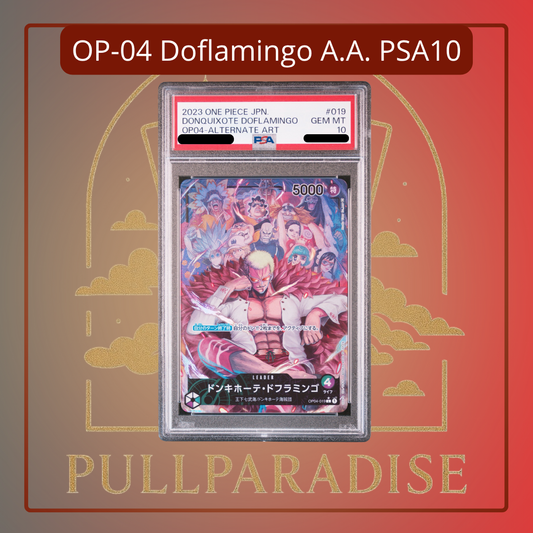 One Piece - Doflamingo Alt. Art OP04-019 PSA10 JAP