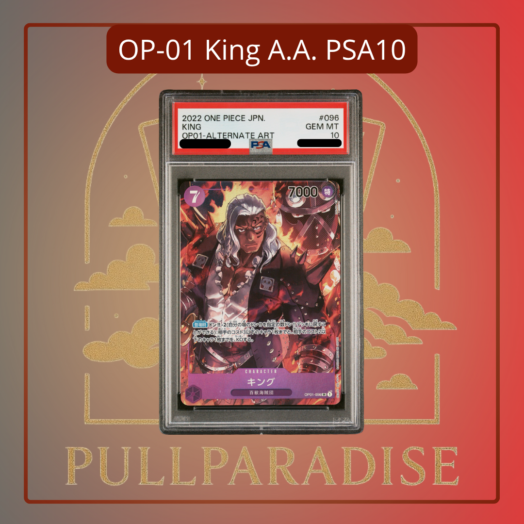 One Piece - King Alt. Art OP01-096 PSA10 JAP