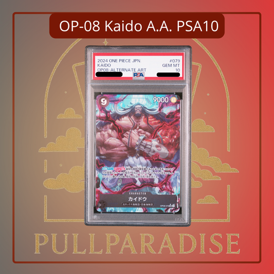 One Piece - Kaido Alt. Art OP08-079 PSA10 JAP