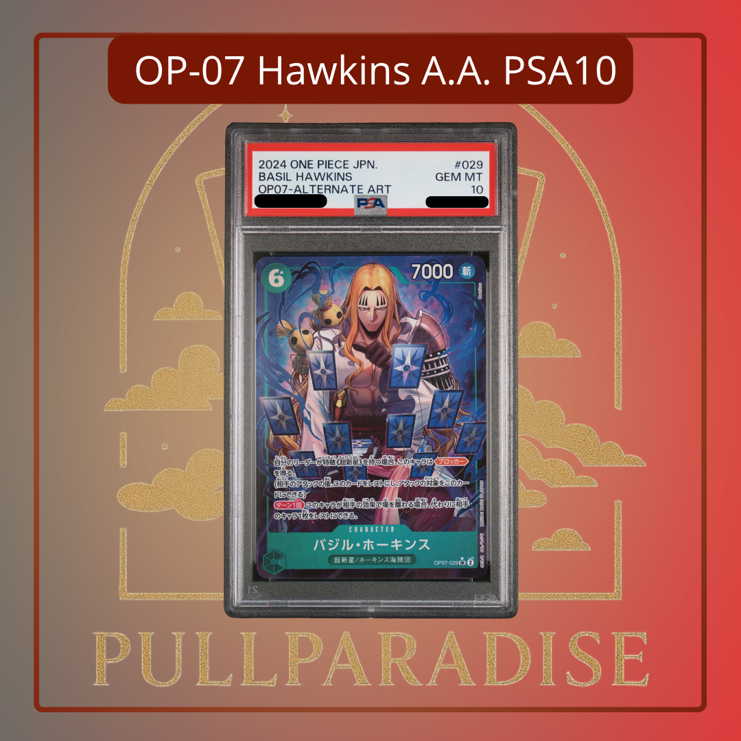 One Piece - Hawkins Alt. Art OP07-029 PSA10 JAP