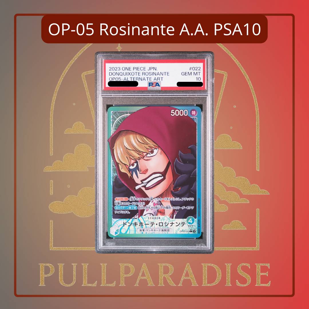 One Piece - Donquixote Rosinante Alt. Art OP05-022 PSA10 JAP