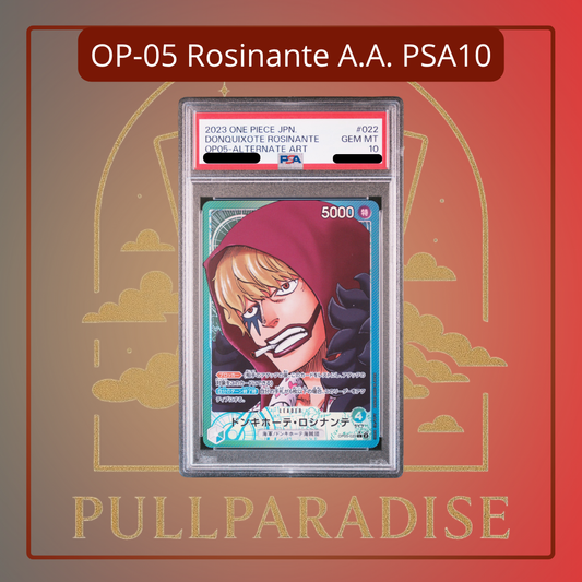 One Piece - Donquixote Rosinante Alt. Art OP05-022 PSA10 JAP