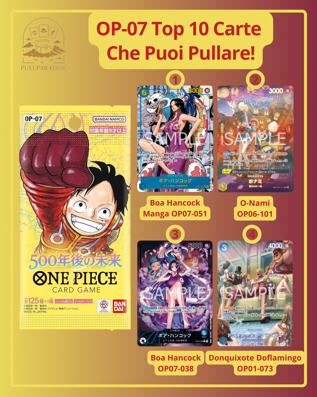 One Piece - OP-07 500 Years in the Future Bustina Singola JAP