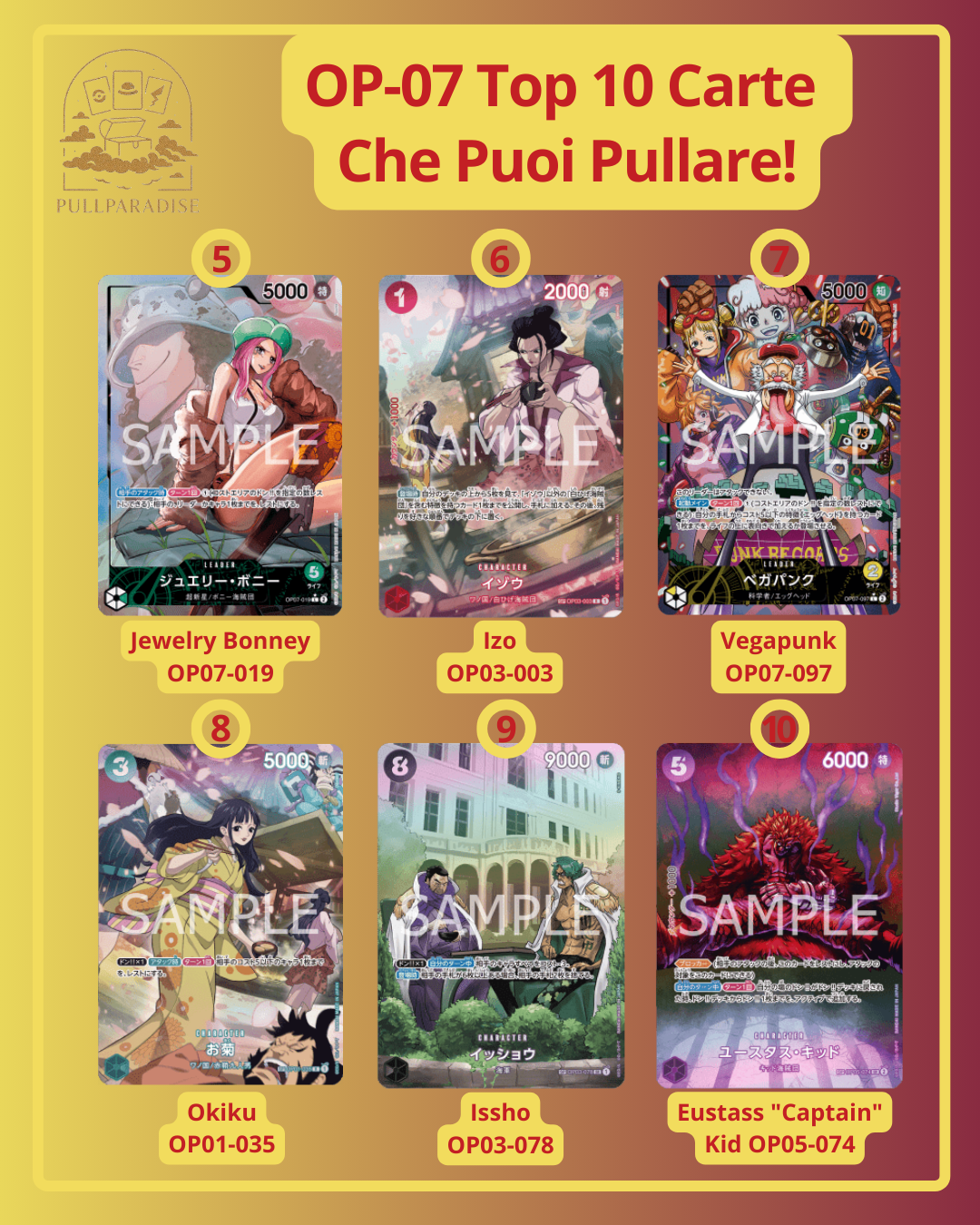 One Piece - OP-07 500 Years in the Future Bustina Singola JAP