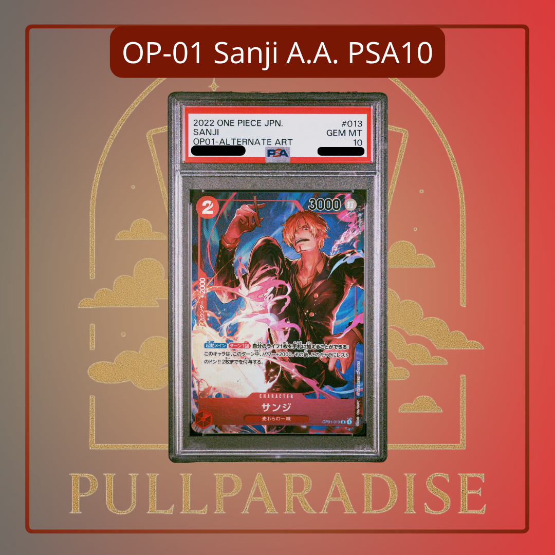 One Piece - Sanji Alt. Art OP01-013 PSA10 JAP