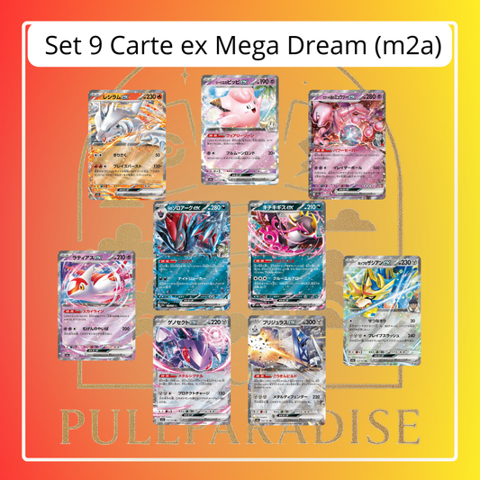 Pokemon - Set di 9 Carte ex (m2a) Mega Dream