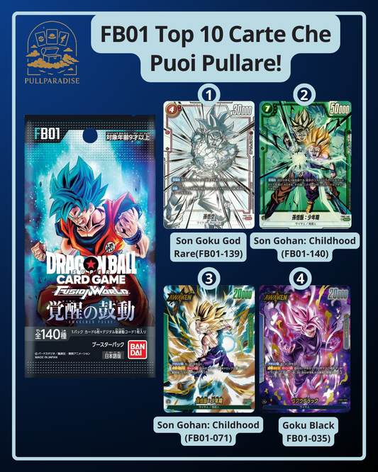 Dragon Ball - FB01 Fusion World - Awakened Pulse Bustina Singola JAP