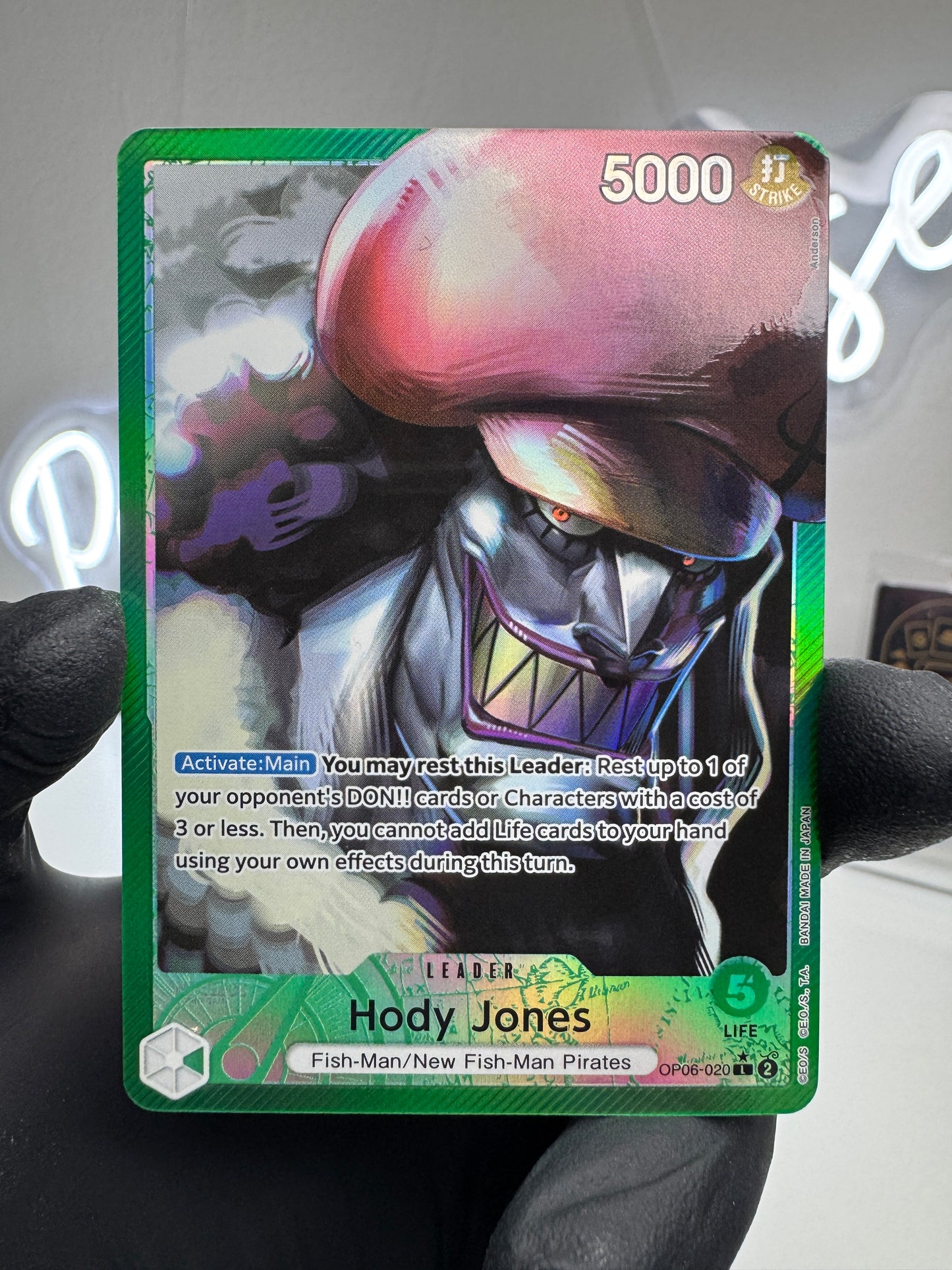 One Piece - Hody Jones (OP06-020) Leader Alt. Art