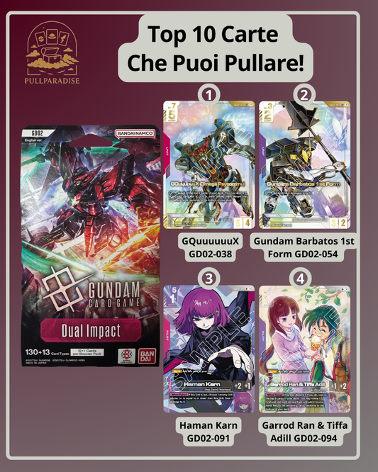 Gundam - GD02 Dual Impact - Bustina Singola Paper Pack (ENG)
