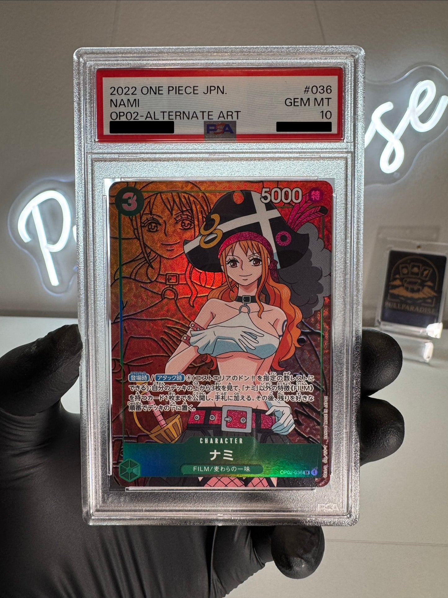 One Piece - Nami Alt. Art OP02-036 PSA10 JAP