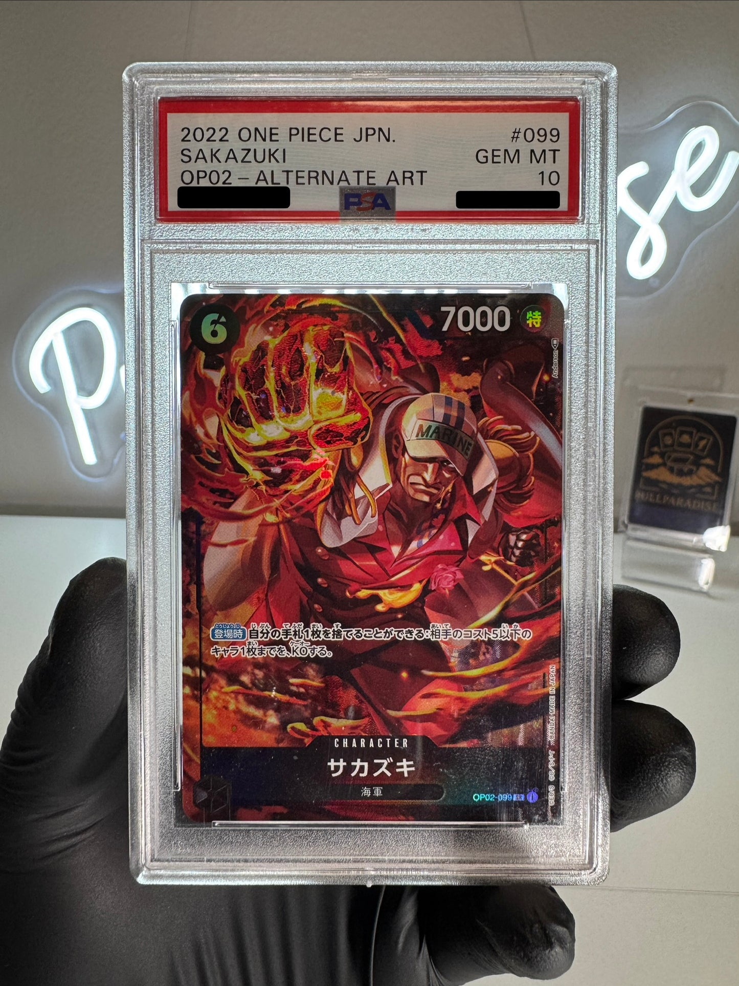 One Piece - Sakazuki Alt. Art OP02-099 PSA10 JAP